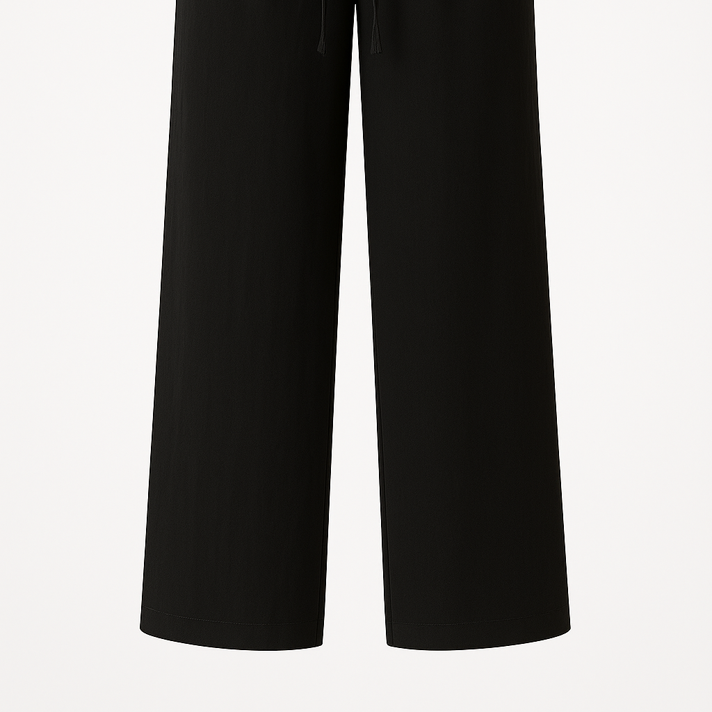 Women's Palazzo pants with high waist and tie belt – Elegance and