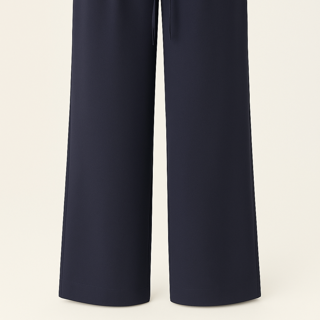Women's Palazzo pants with high waist and tie belt – Elegance and