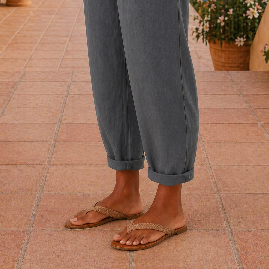 Sienna | Relaxed Linen Wide-Leg Pants