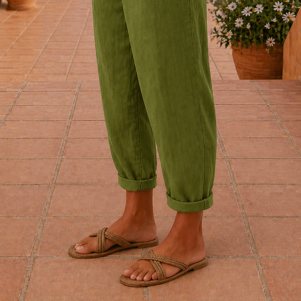 Sienna | Relaxed Linen Wide-Leg Pants