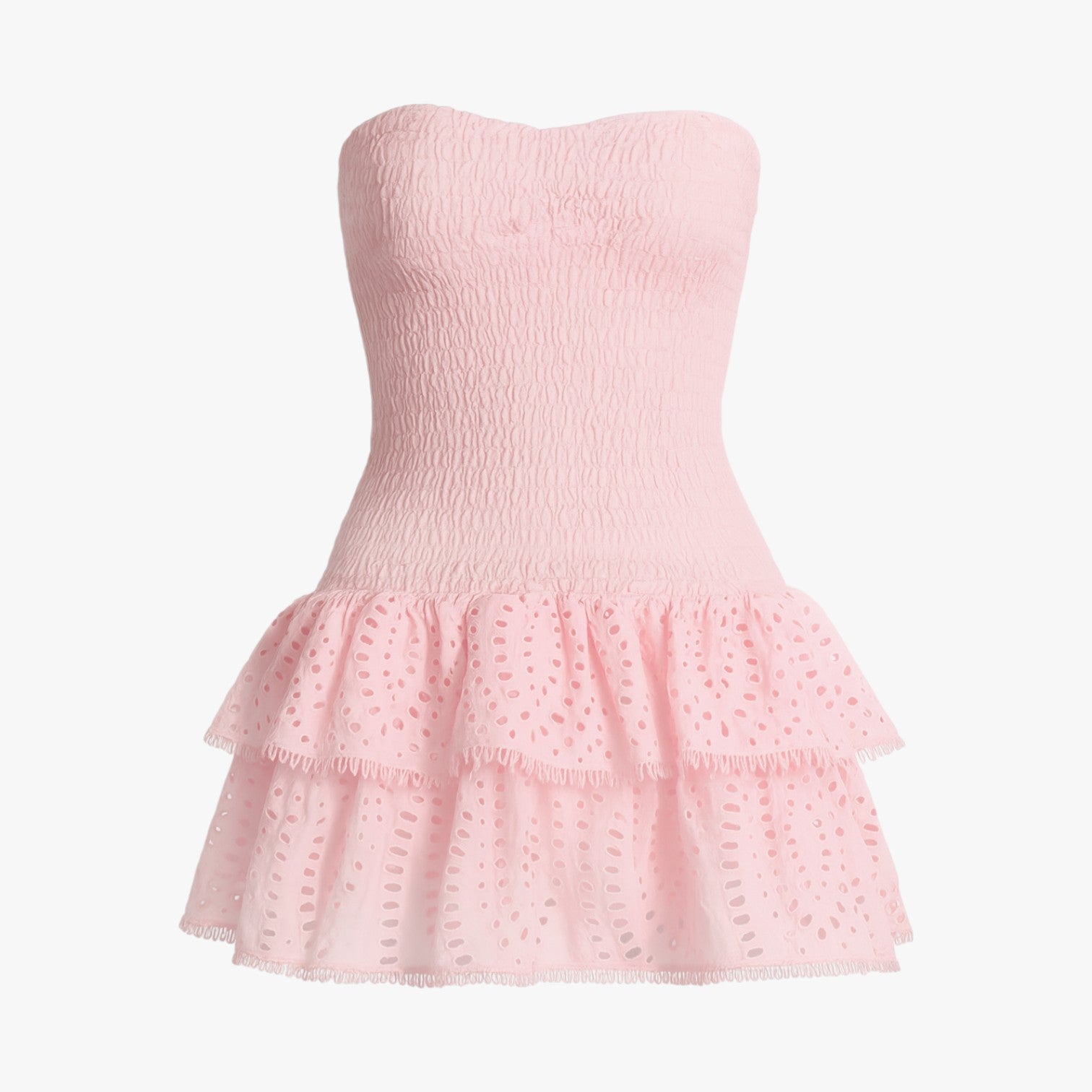 Women's Exclusive strapless slimming dress with elegant cutouts