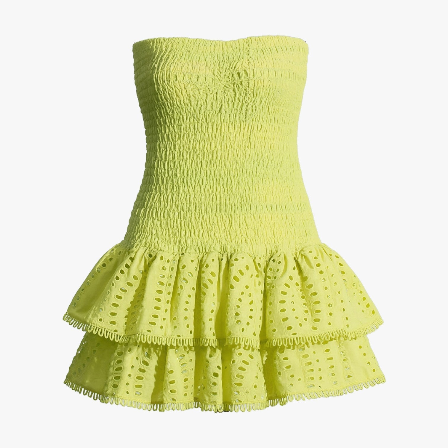 Women's Exclusive strapless slimming dress with elegant cutouts