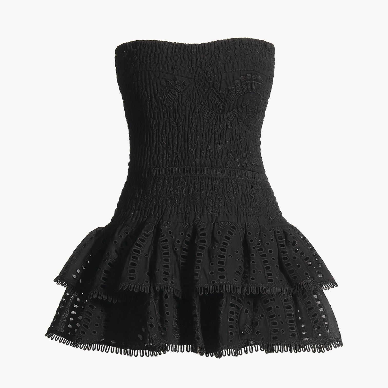 Women's Exclusive strapless slimming dress with elegant cutouts