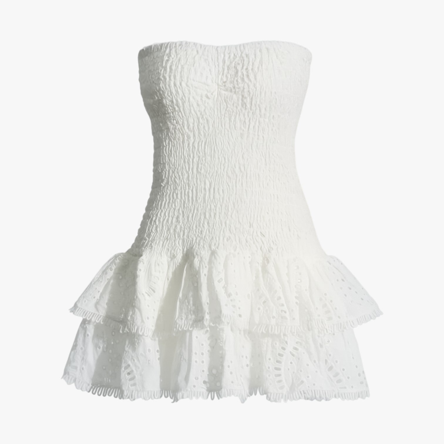 Women's Exclusive strapless slimming dress with elegant cutouts