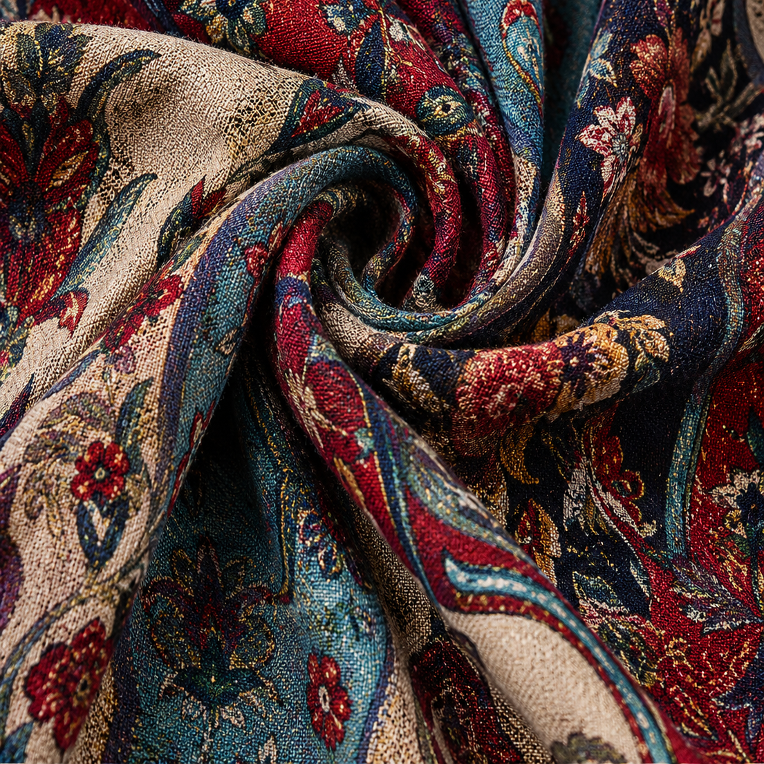 Clothing > Dresses : Lyra | Bohemian Autumn Dress in Multicolour van Paper Favor