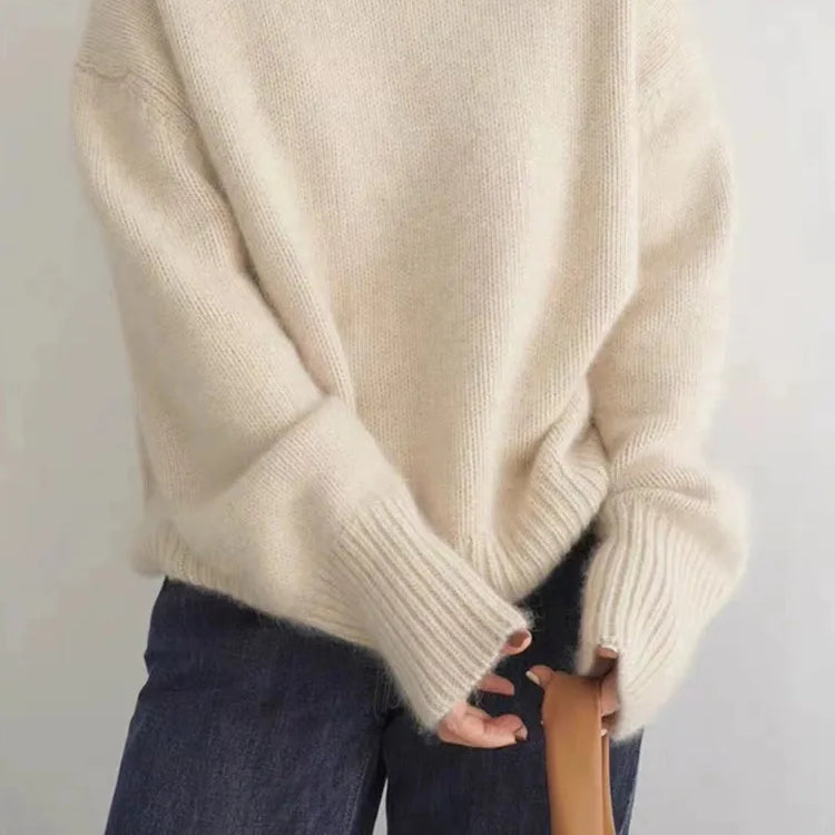 Isabella Cozy Turtleneck Knit Sweater