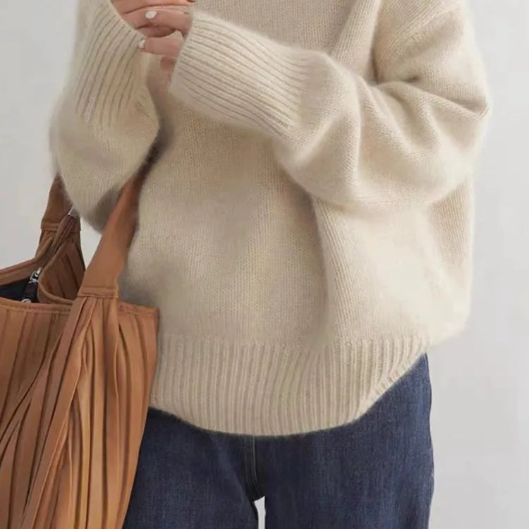 Isabella Cozy Turtleneck Knit Sweater