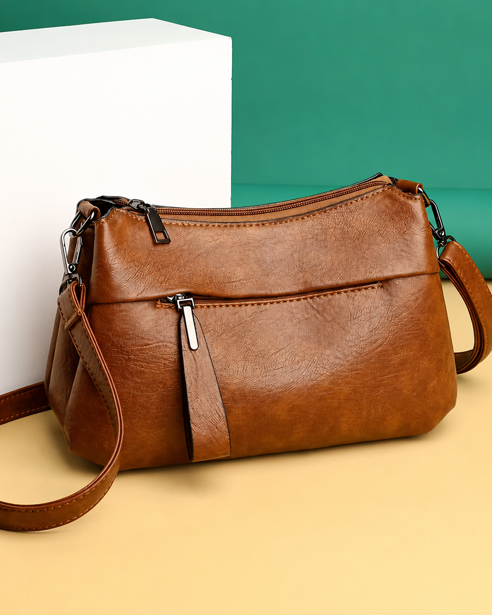 : Alana™ Crossbody Bag in Brown van DUUWE