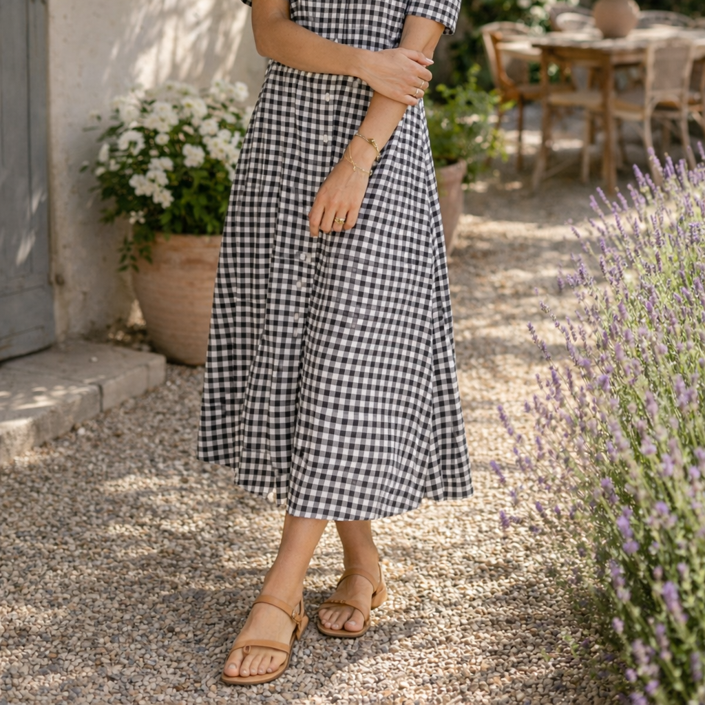 Deva | Timeless Gingham Dress