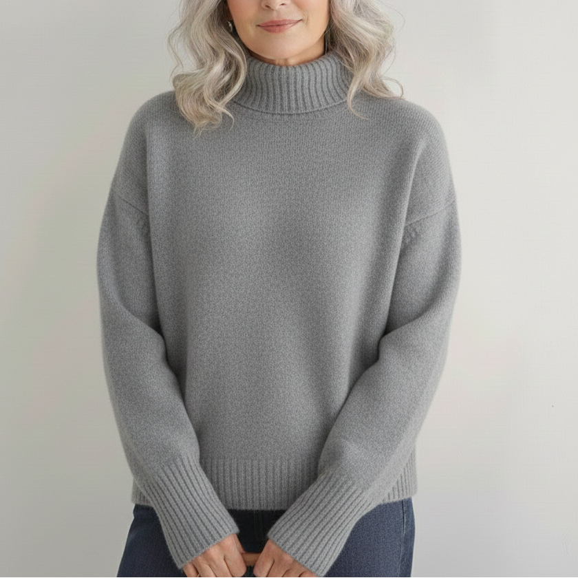 Hailey | Luxurious Pure Cashmere Turtleneck Sweater – Timeless Classic