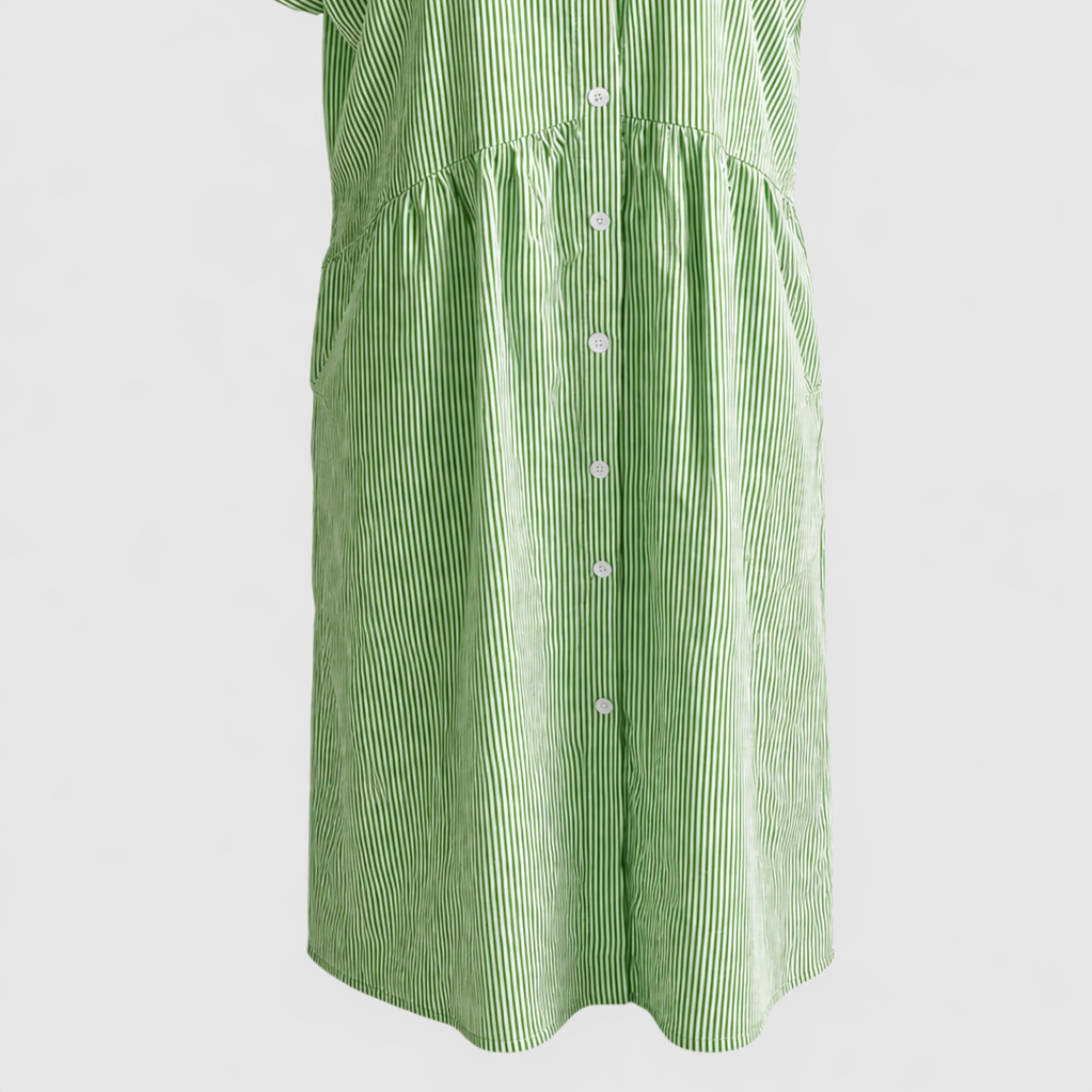 Refined Women's Midi Dress with Handy Pockets