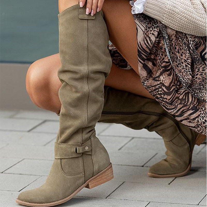Lina – Plush, Warm Suede Boots for Women
