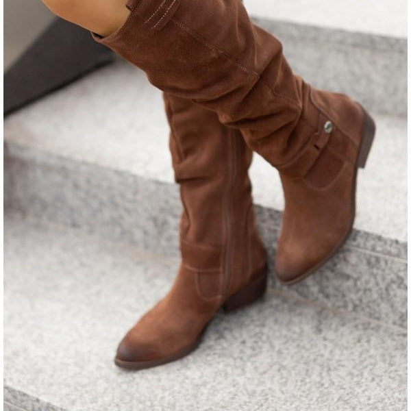 Lina – Plush, Warm Suede Boots for Women