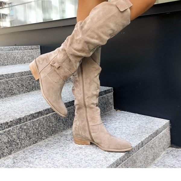 Lina – Plush, Warm Suede Boots for Women