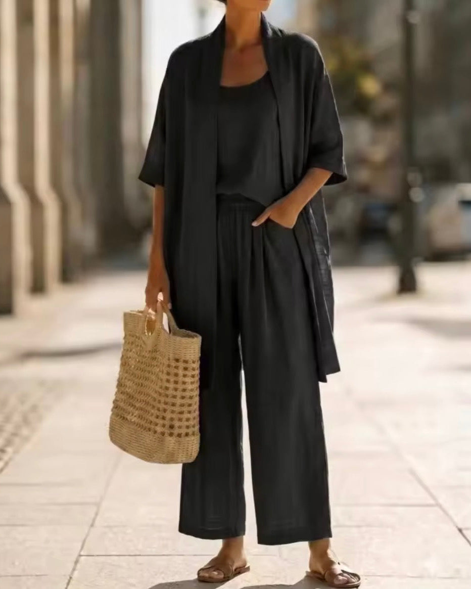 Set : Abigail | Elegant Three-Piece Set in Black van Paper Favor