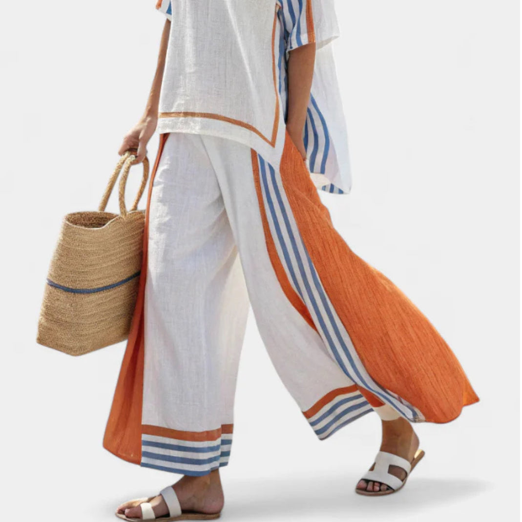 Clothing > Sets : Vivanya | Elegant Set in Orange van Paper Favor
