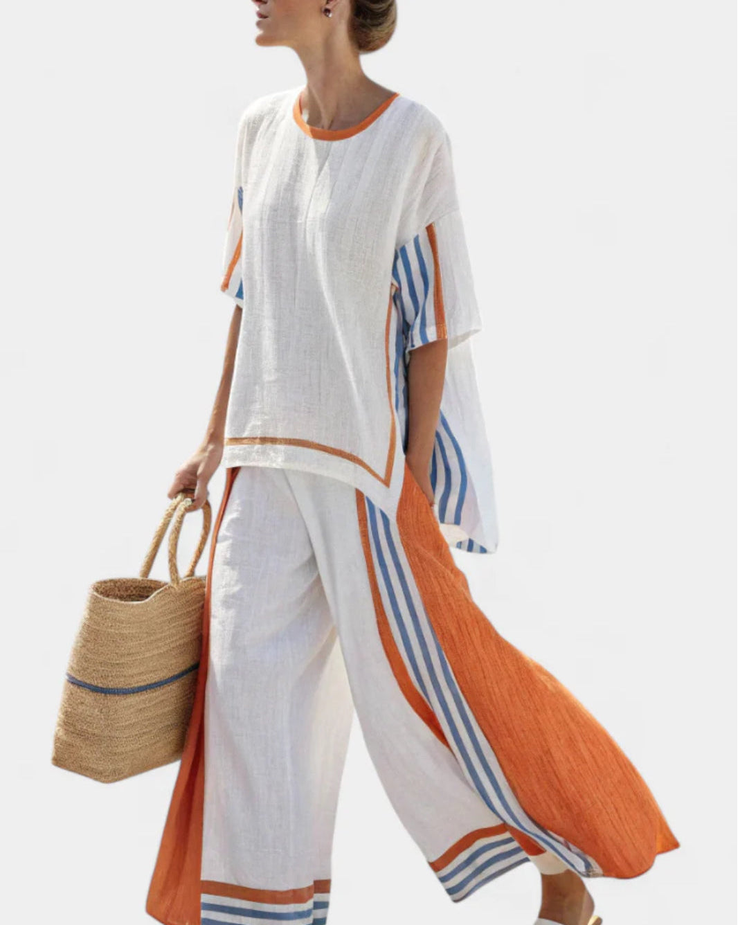 Clothing > Sets : Vivanya | Elegant Set in Orange van Paper Favor