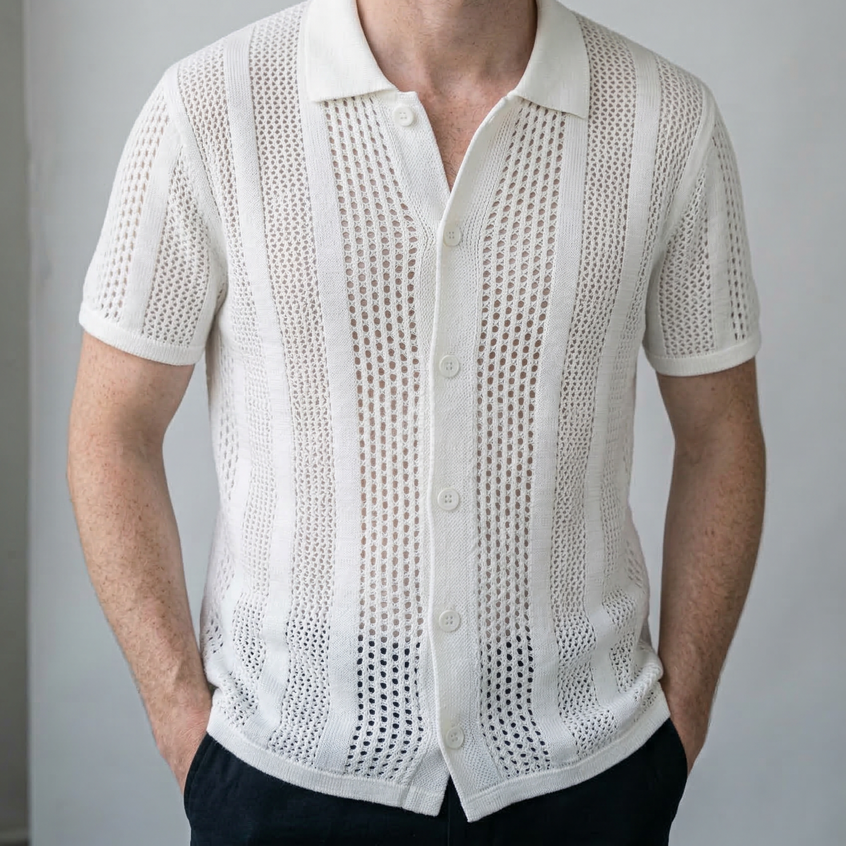 Premium Textured Button-Up Shirt