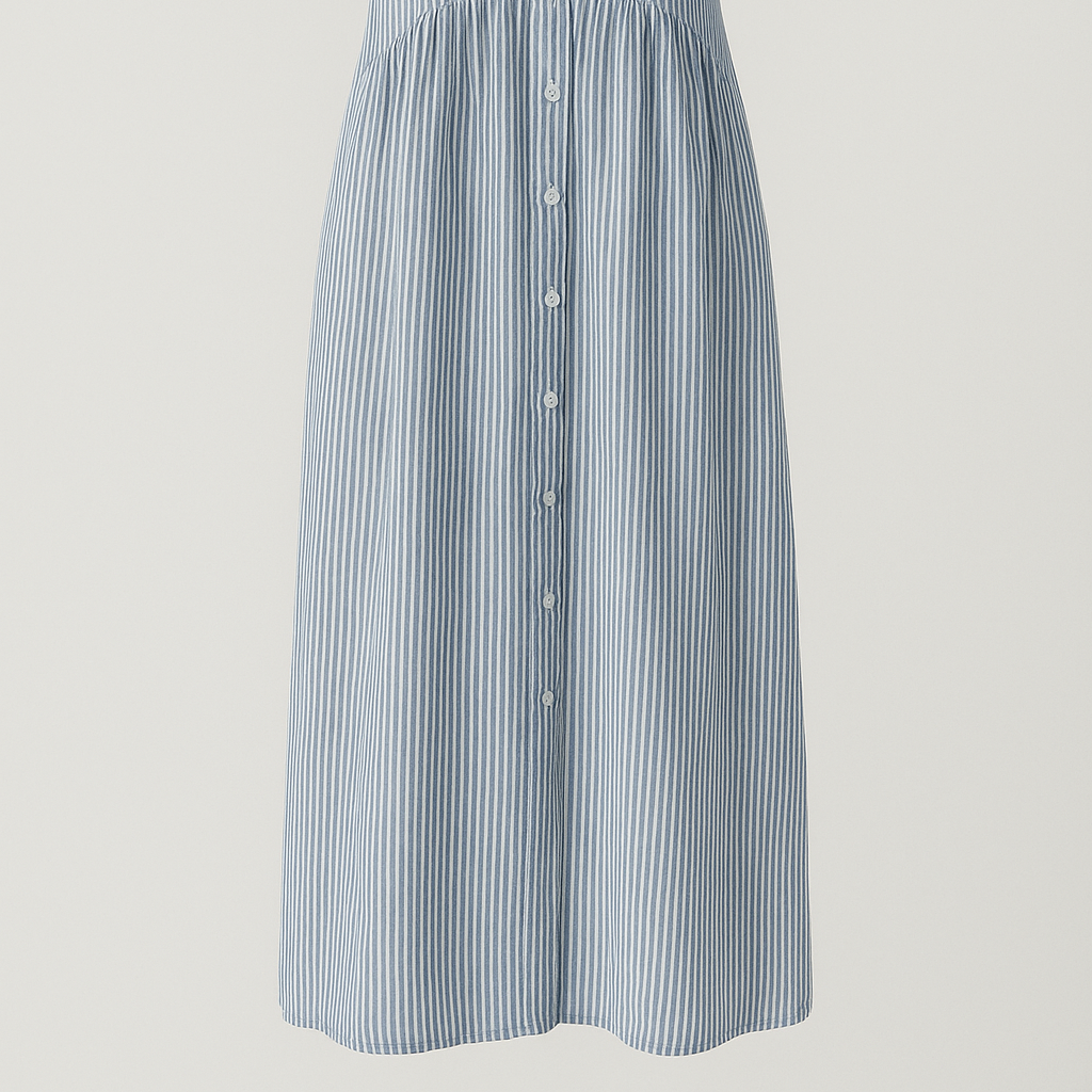 Women's Elegant Midi Dress with Pockets