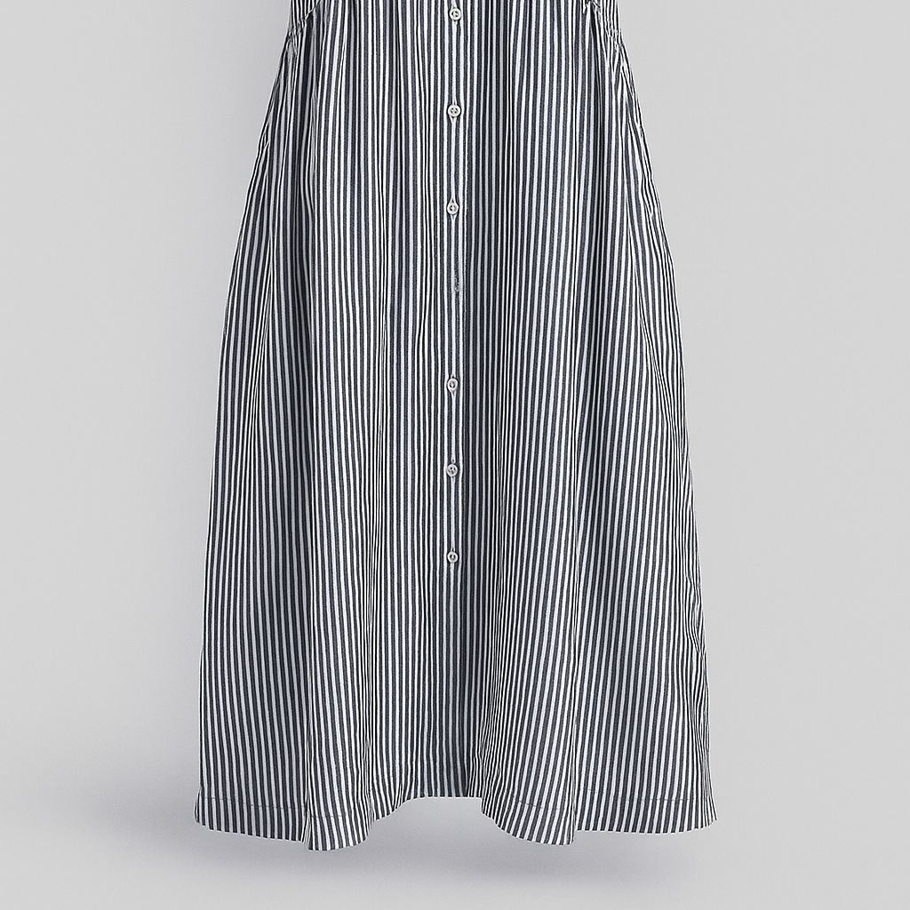 Women's Elegant Midi Dress with Pockets