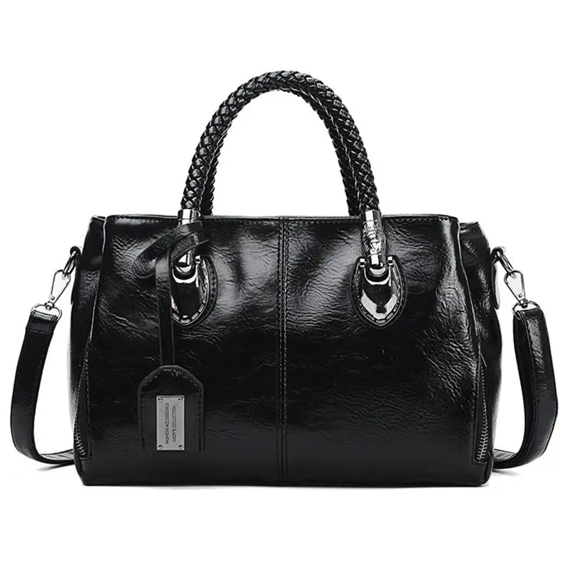Women's LuxeLeather Leather Bag with Generous Capacity and Timeless