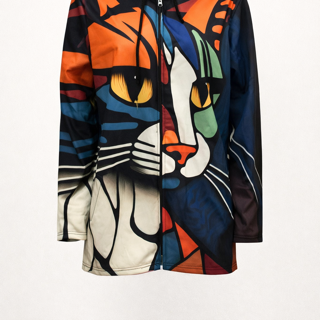 Elegant Women's Cardigan with Artistic Design