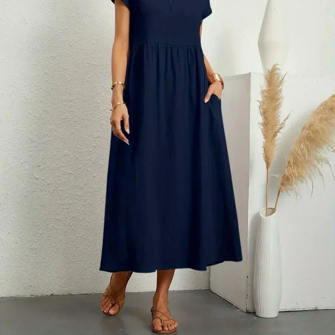 -Ursina™ | Fluid Midi Dress-