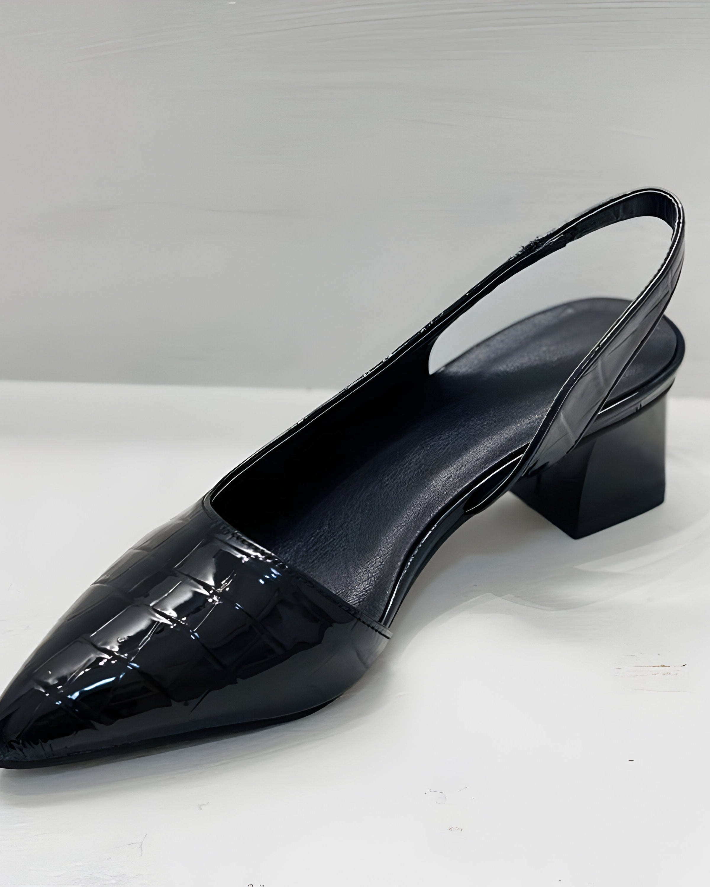 : Liza - Elegant slip-on Heels in van Paper Favor