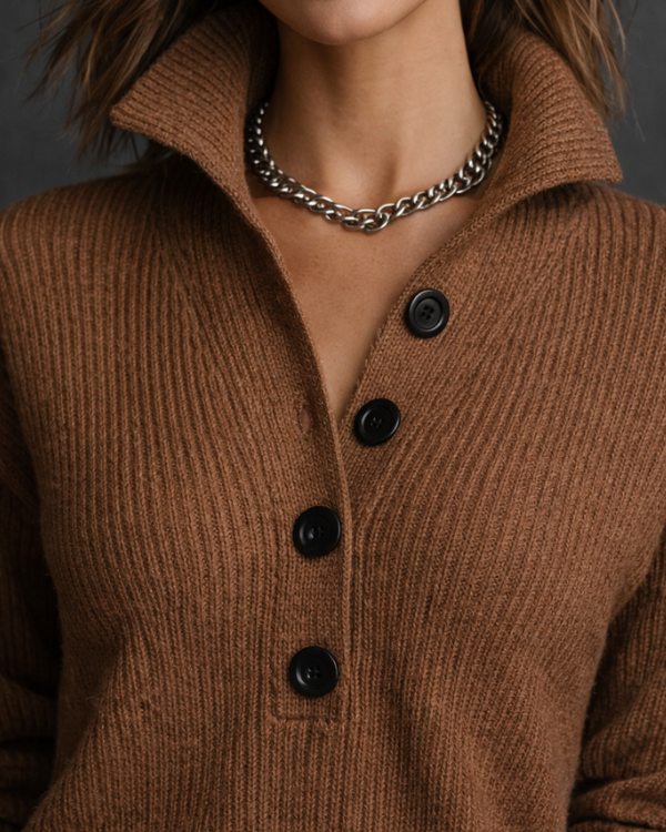 Dresses : Sienna | Mid-Length Sweater Dress in van Paper Favor
