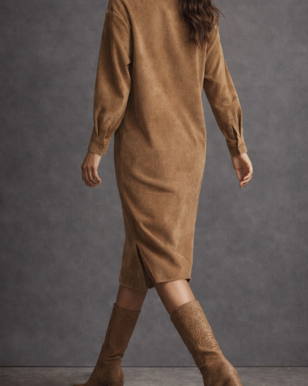 Dresses : Sophie | Long-sleeve Shirt Dres in van Paper Favor