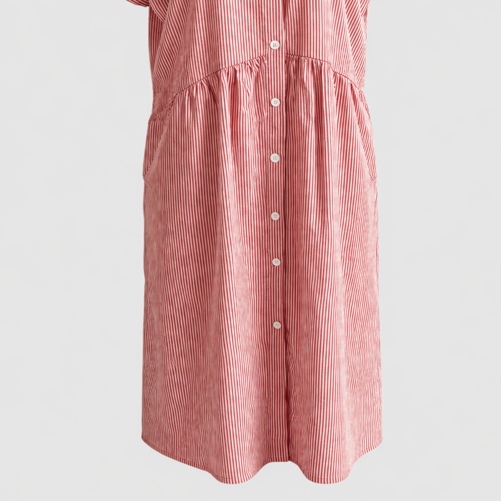 Refined Women's Midi Dress with Handy Pockets