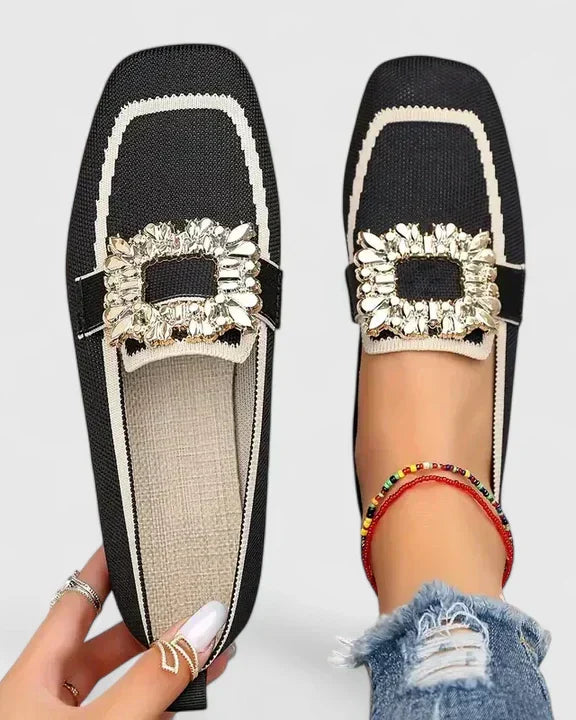 : Maylora - Comfortable Loafers in Black van Paper Favor