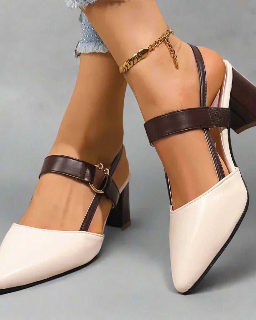 : Avalina - Grace Heels in Beige van Paper Favor