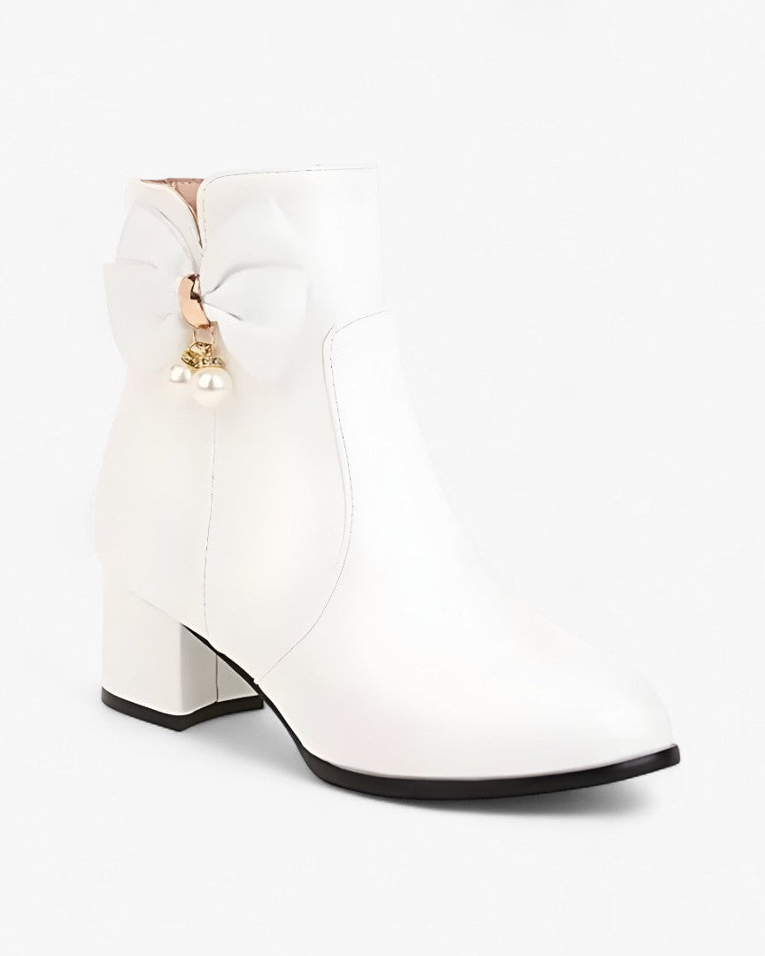 Ankle Boots with Bow and Heel for Large Sizes