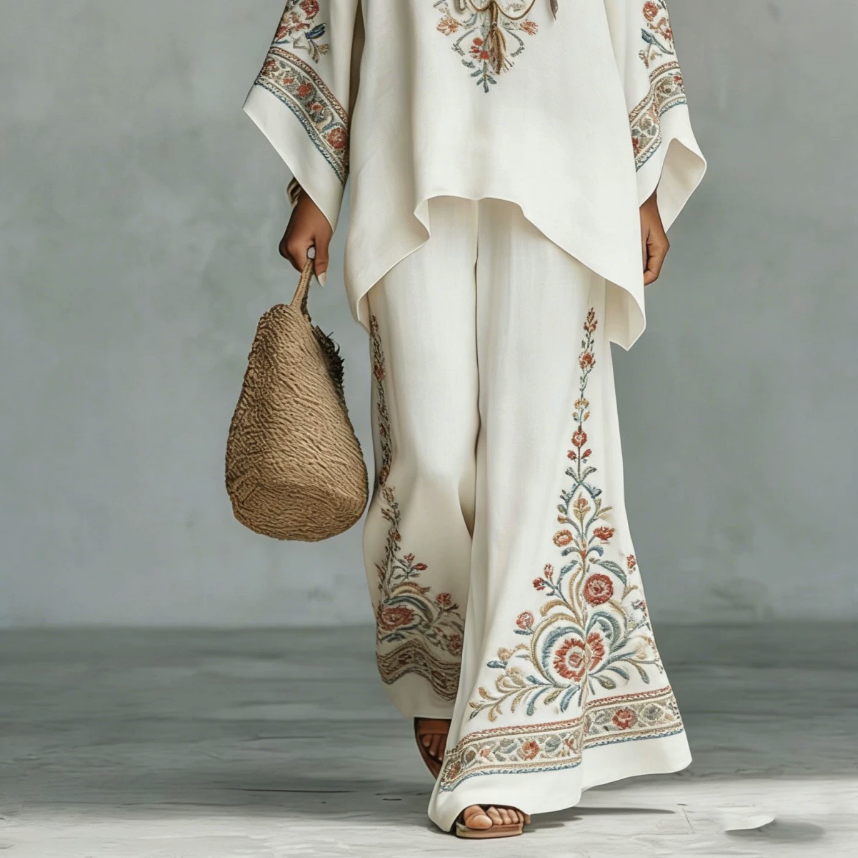 Celine | Elegant Linen Two-Piece Set