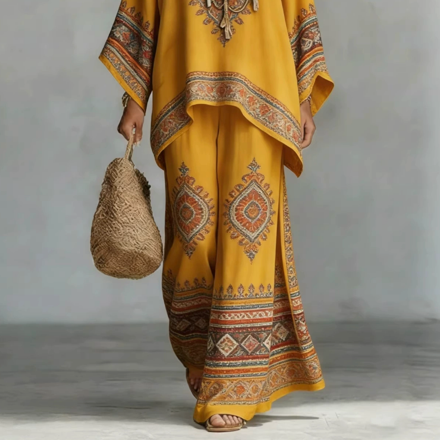 Celine | Elegant Linen Two-Piece Set