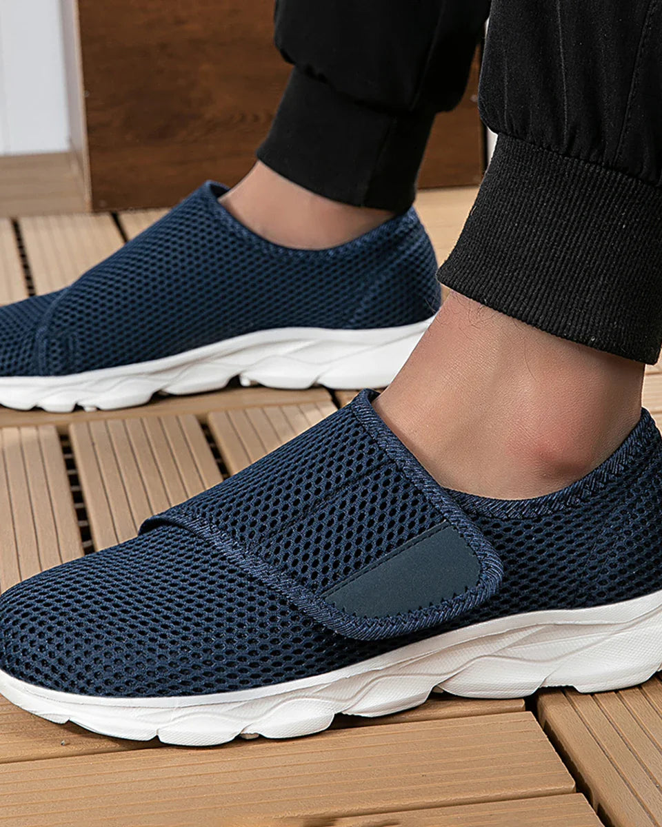 : Anna | Soft Comfortable Orthopedic Shoes in Blue van Paper Favor