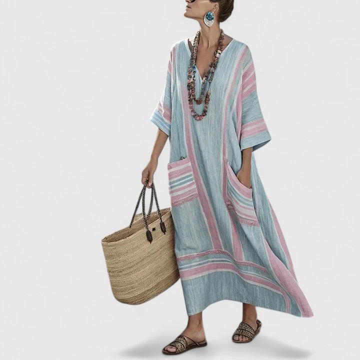 Women's Effortlessly Elegant Bohemian Dress for a Free-Spirited Look