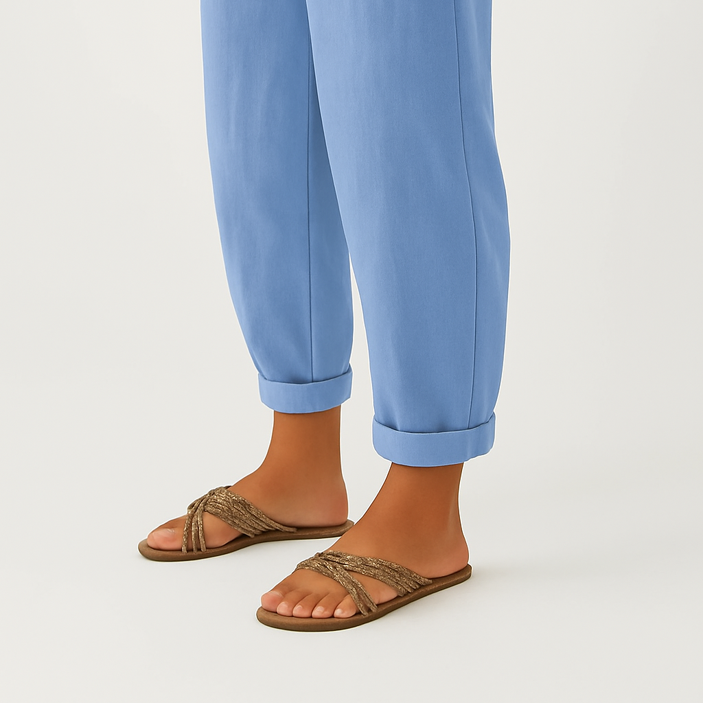 Sharona - Lightweight Linen-Cotton Pants