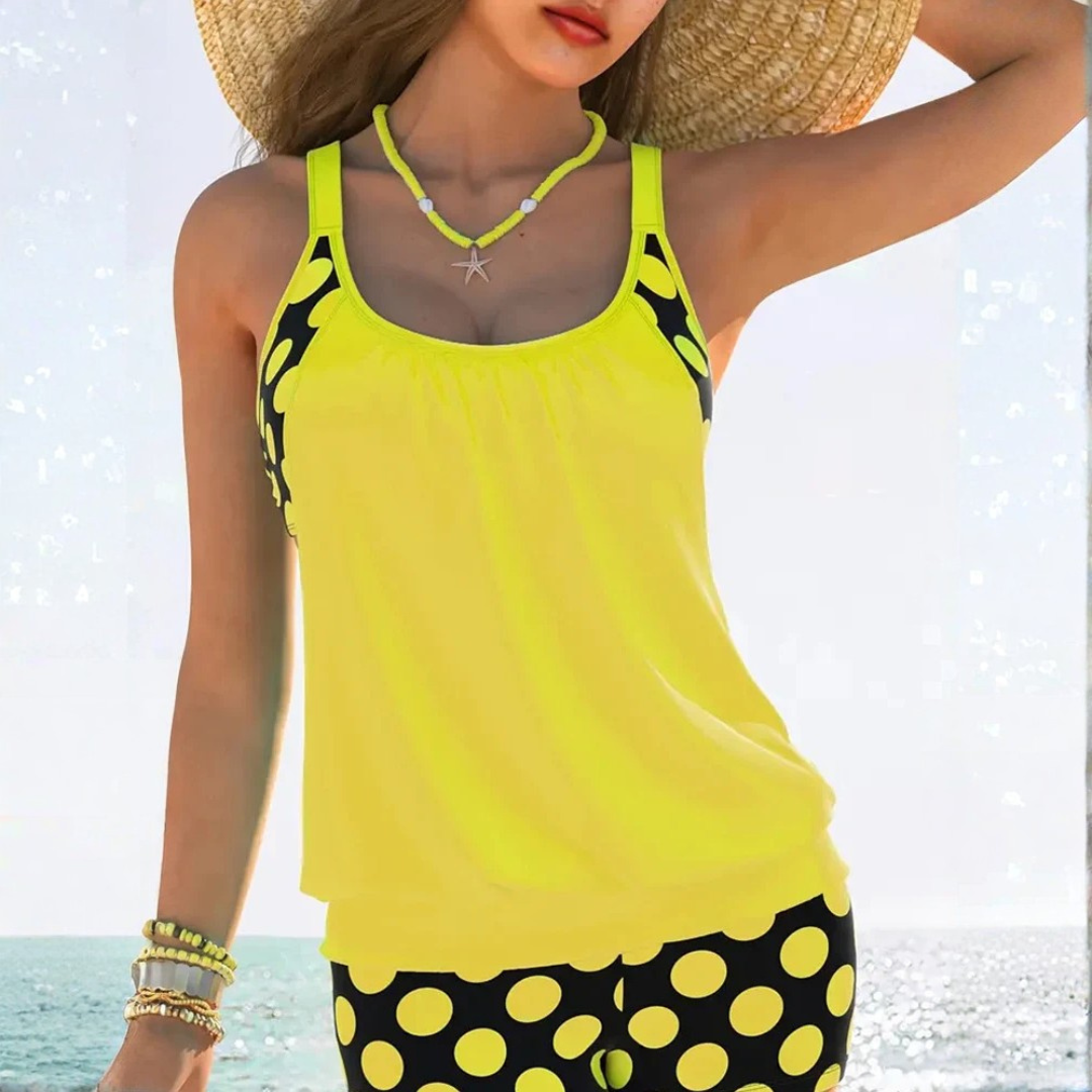 Women's AzMuse Polka-Dot Cut-Out Bikini Set — Seductive Cut-Out