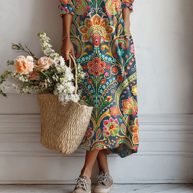 Clothing > Dresses : Lies™ | Everyday Comfort Dress in Dress (almost sold out) van Paper Favor