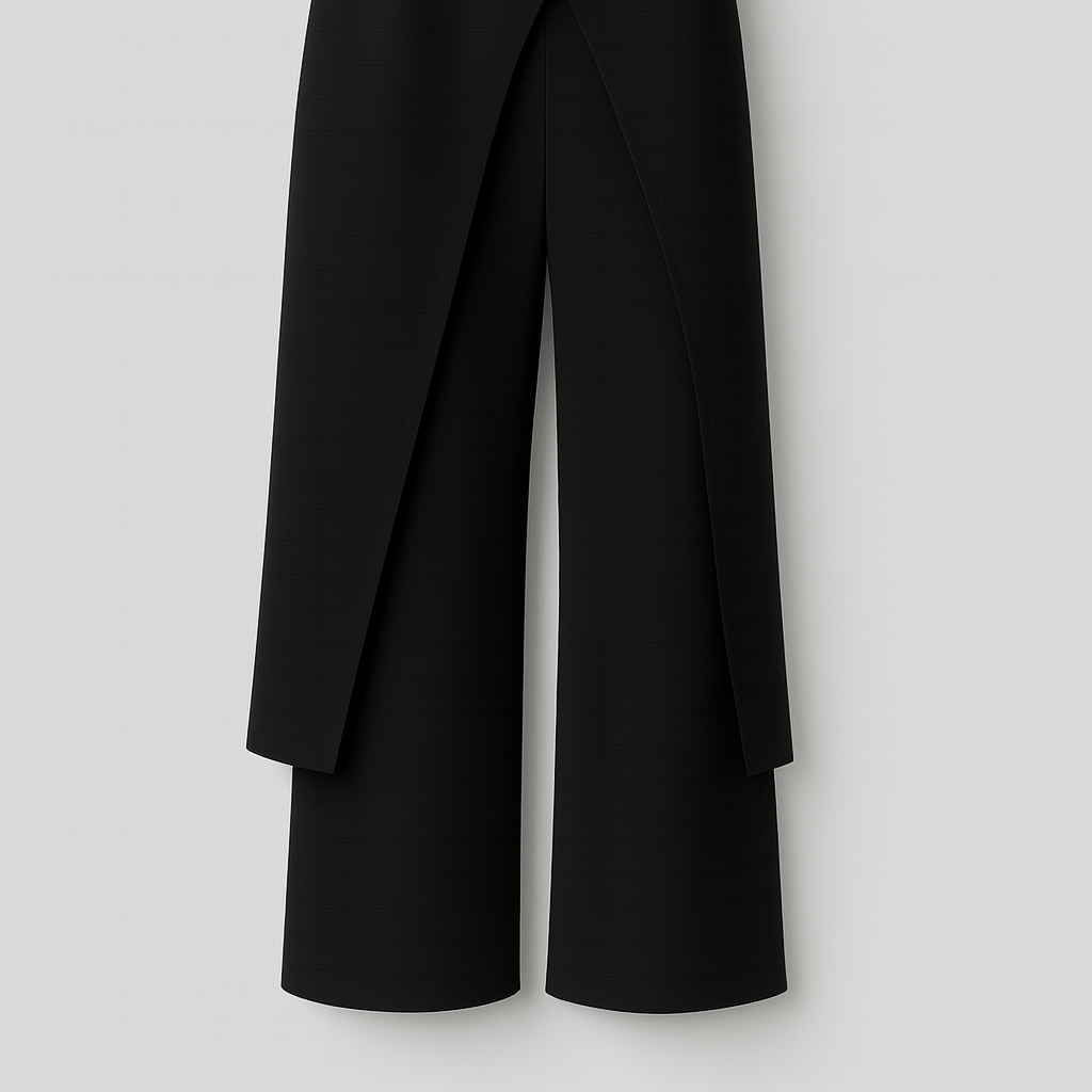 Women's Clothing Set - Elegant Blouse and Trousers