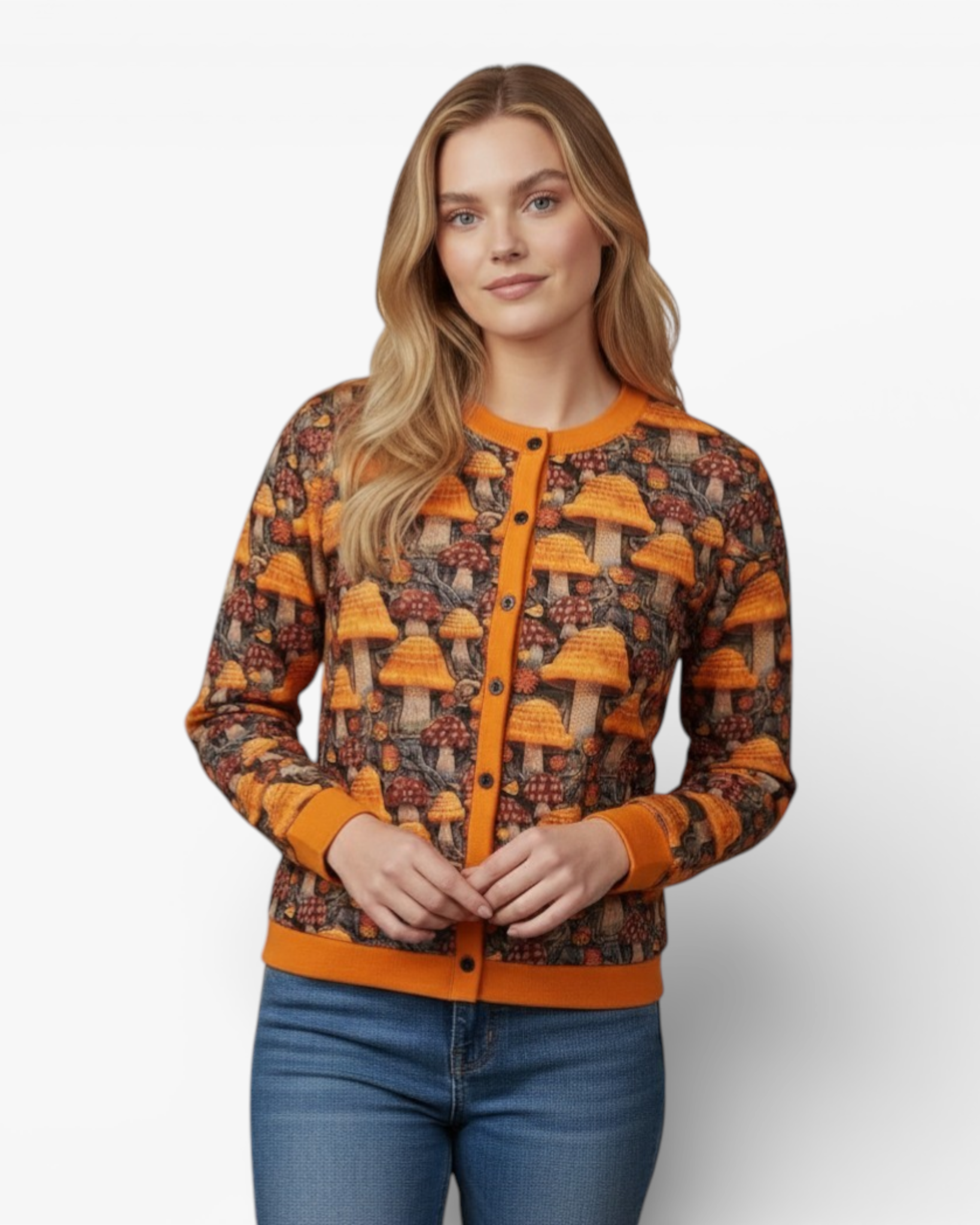 Women's Vintage Knit Cardigan Sweater – Timeless Style, Cozy Comfort