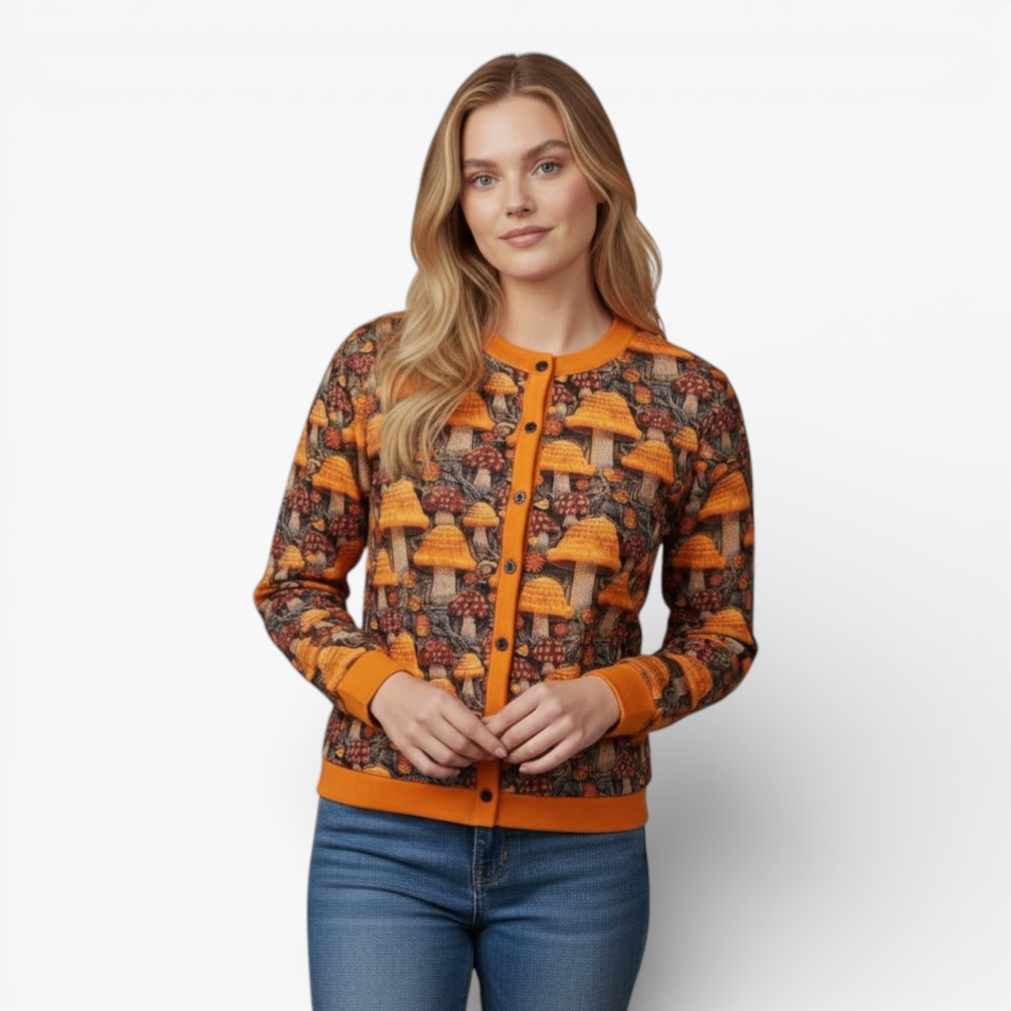 Women's Vintage Knit Cardigan Sweater – Timeless Style, Cozy Comfort