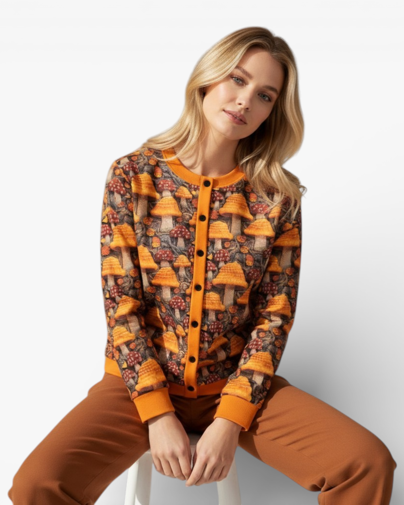 Women's Vintage Knit Cardigan Sweater – Timeless Style, Cozy Comfort