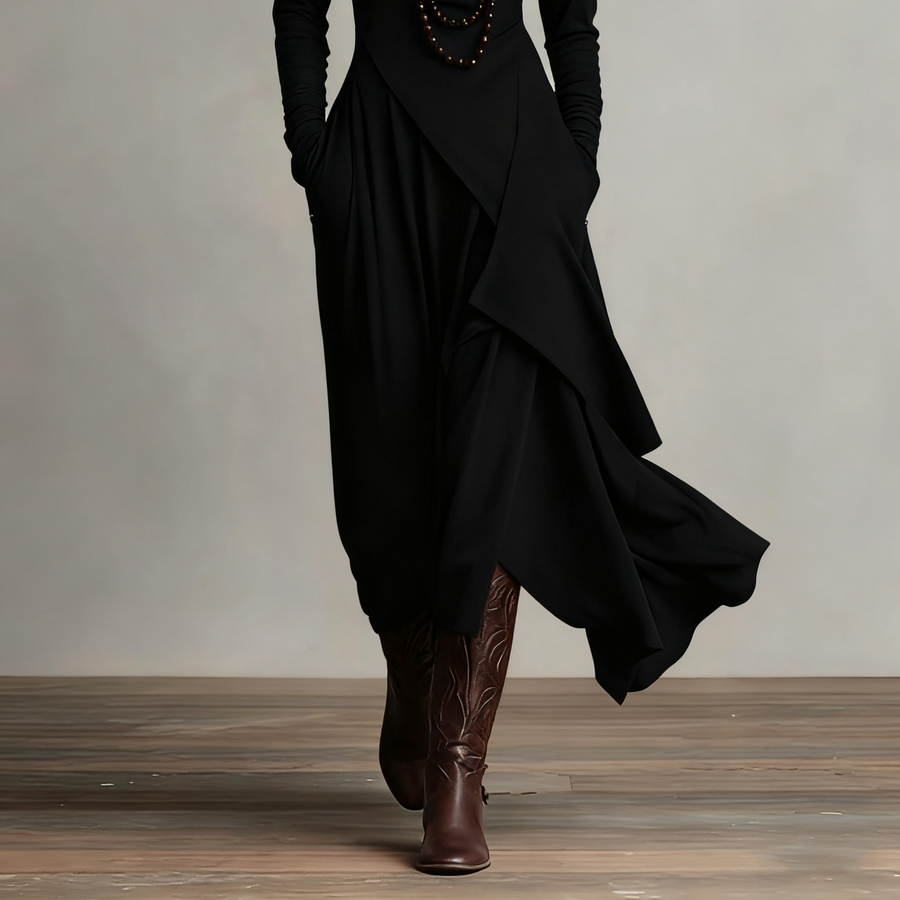 Daniela | Elegant Asymmetrical Maxi Dress