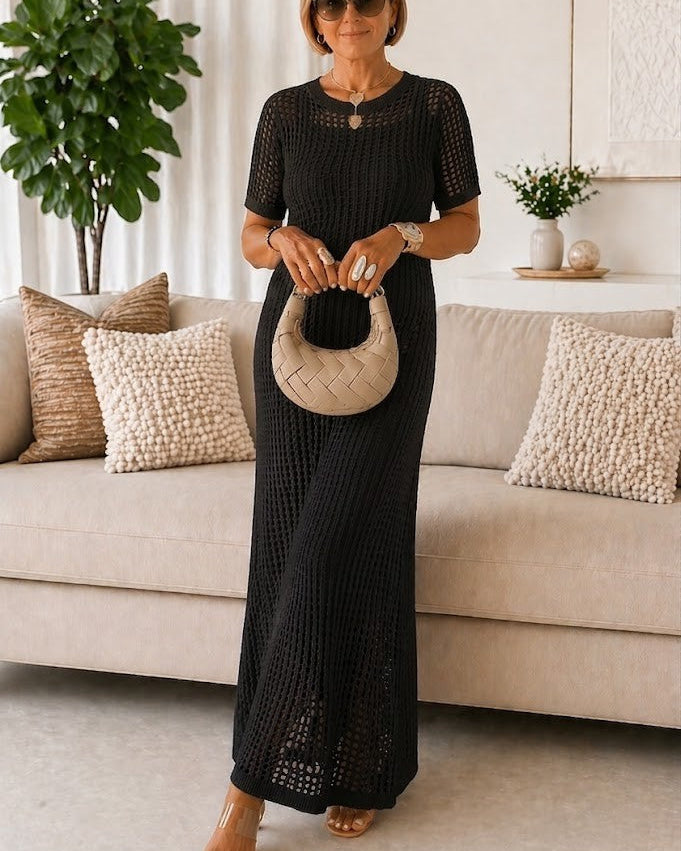 Clothing > Dresses : Bethany™ Cut-Out Long Maxi Dress + Free Inner Dress in Black van Paper Favor