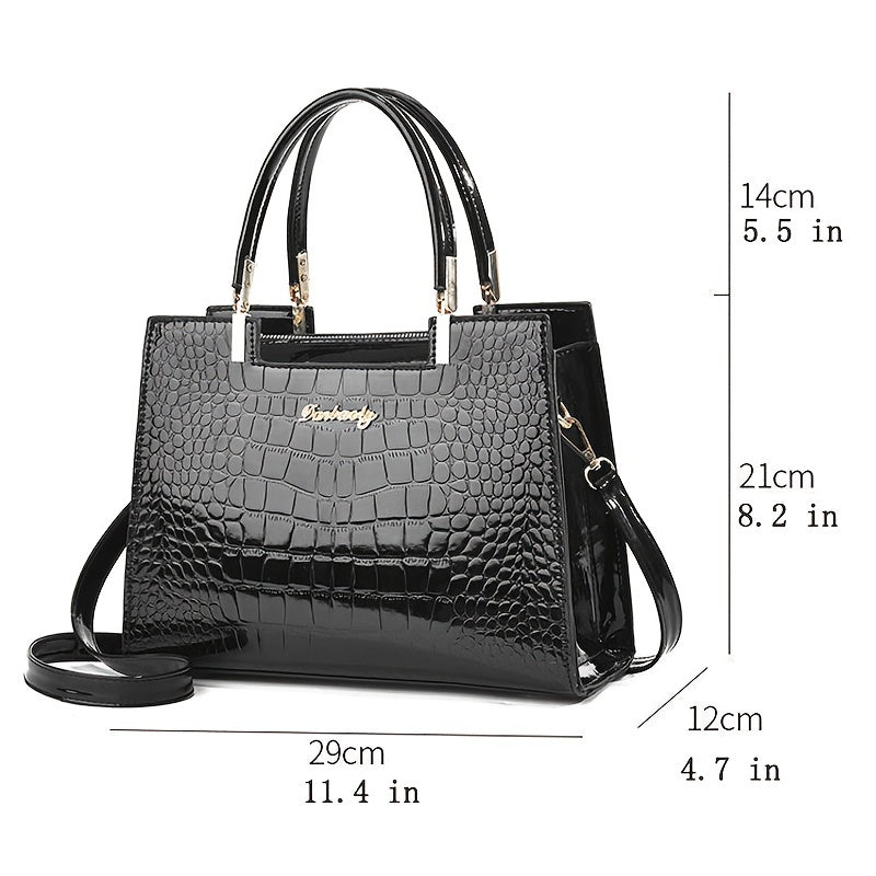 Women's Glossy Handbag – Shiny Elegance for Every Occasion