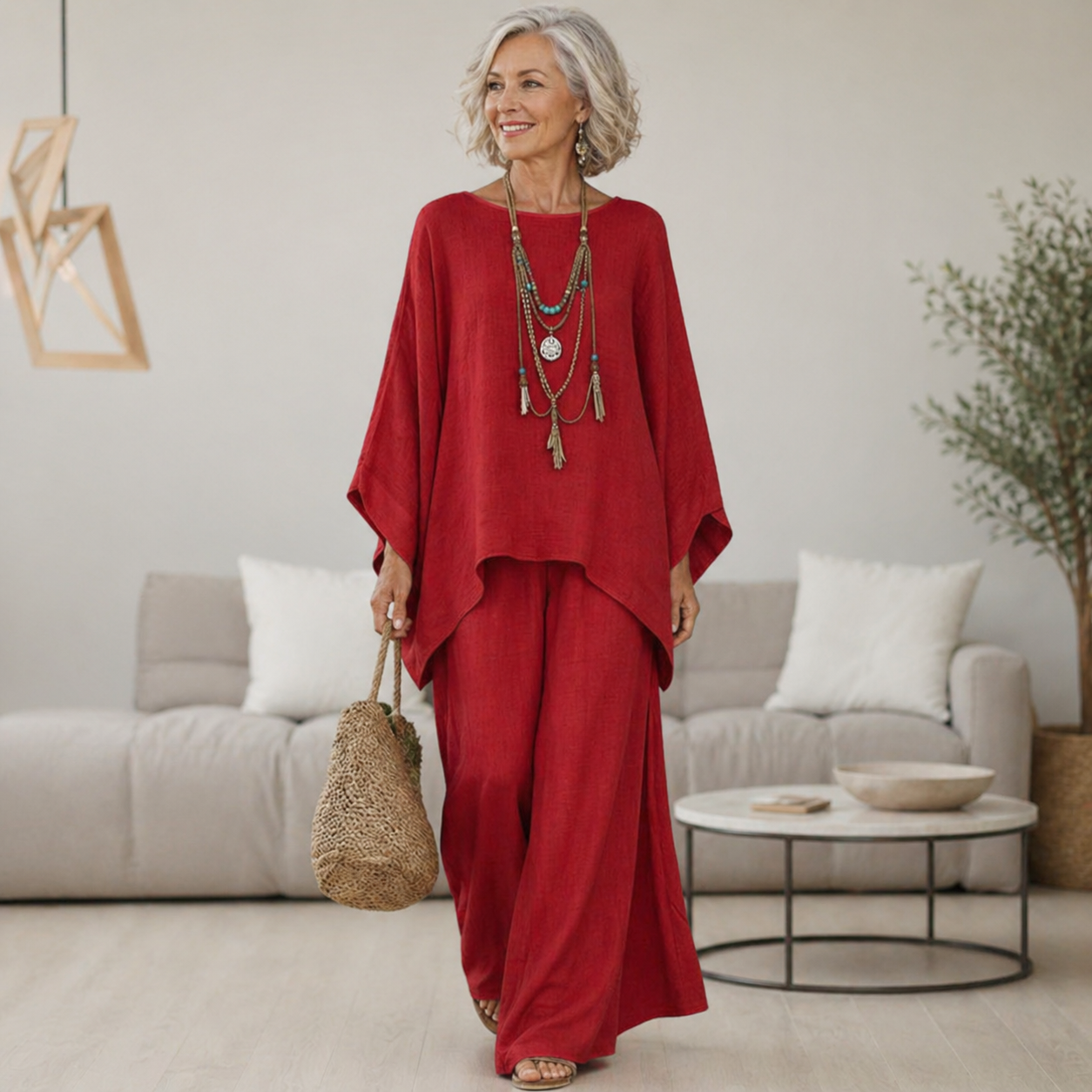 Celeste™ | Elegant Linen Two-Piece Set