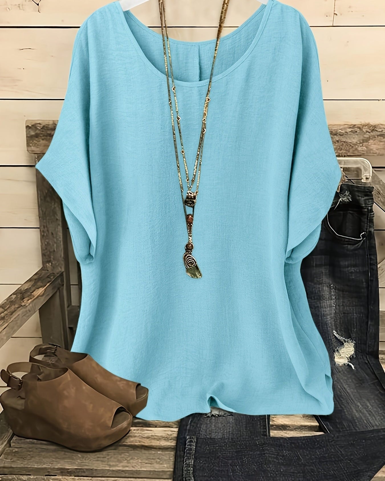 Clothing > Blouses : Sienna™ | Effortless Summer Top in van Paper Favor